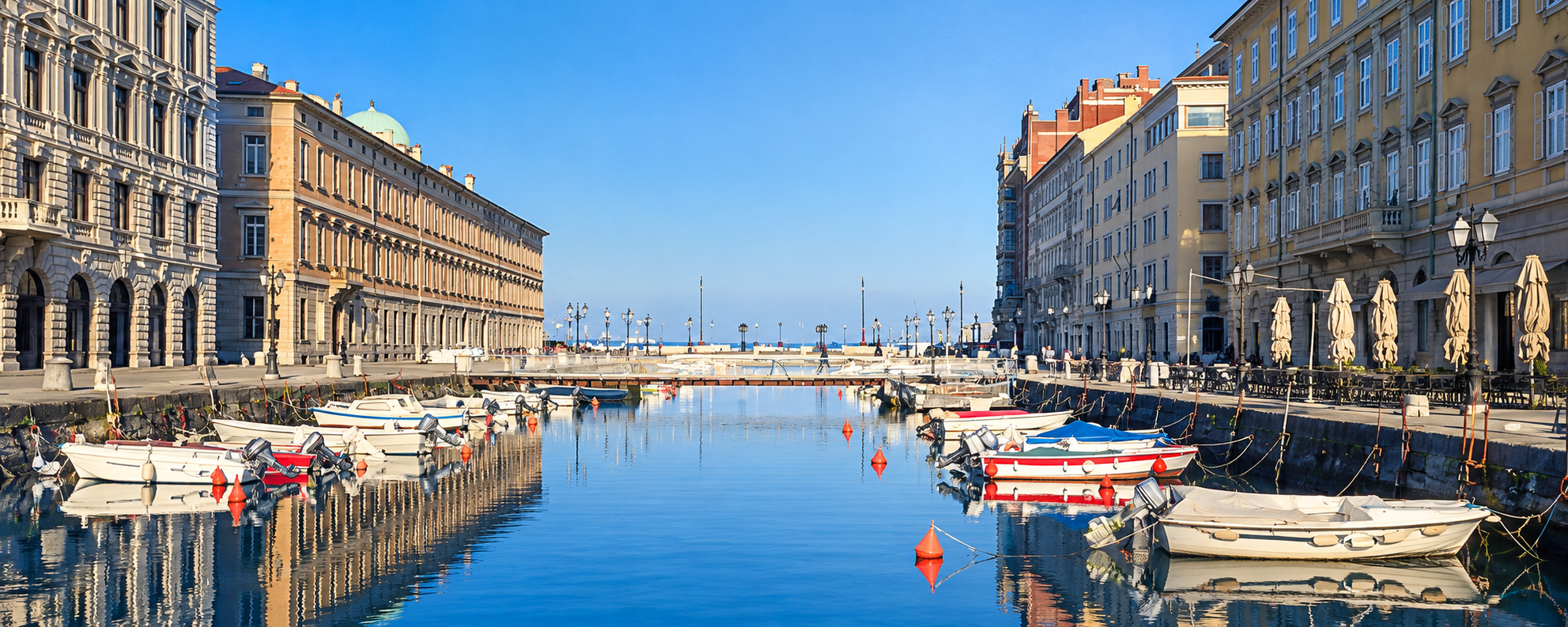 Canal Grande in Trieste, Italy